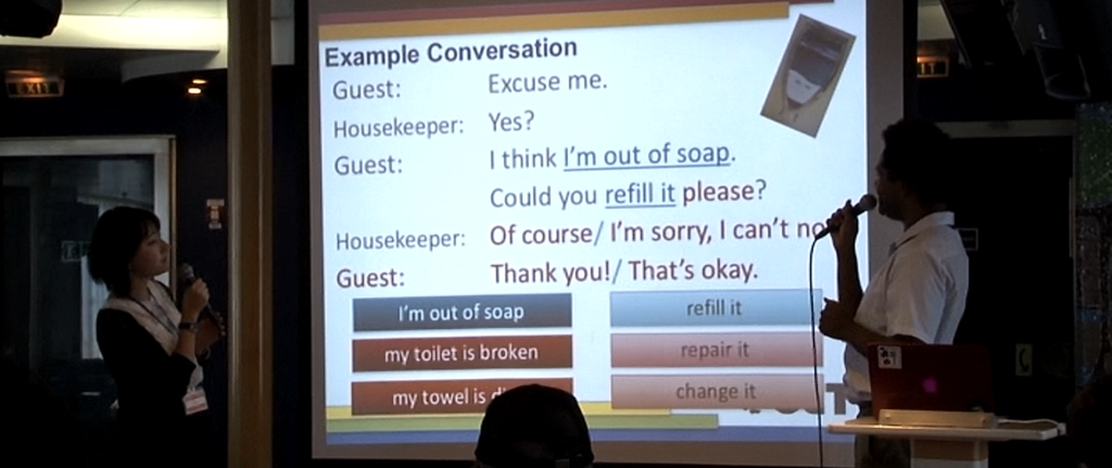 ピースボートの船内での英会話講座