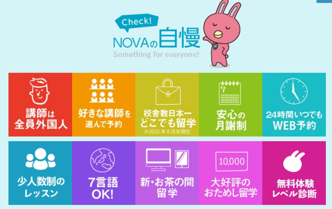 NOVAの特徴