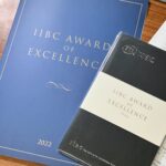 IIBC AWARDの表彰状とノート